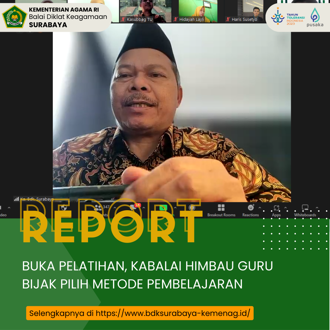 Buka Pelatihan, Kabalai Himbau Guru Bijak Pilih Metode Pembelajaran